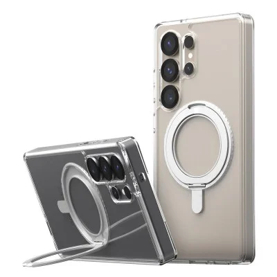Cover Samsung S25 Ultra Duple Stand Magsafe Case Araree - Clear